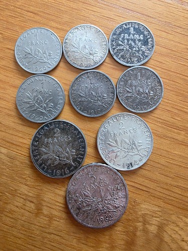 Lot pièces argent - de,