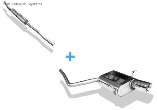 Inox sportauspuffanlage mini - inox,