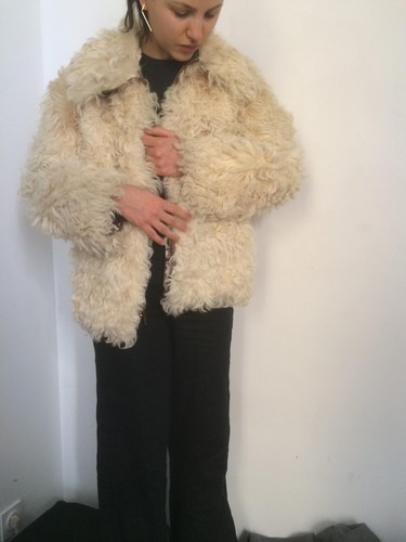 Manteau fourrure véritable - véritable, en