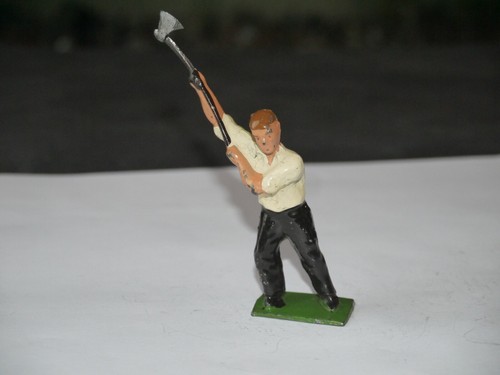 Figurine plomb ferme paysan - plomb,