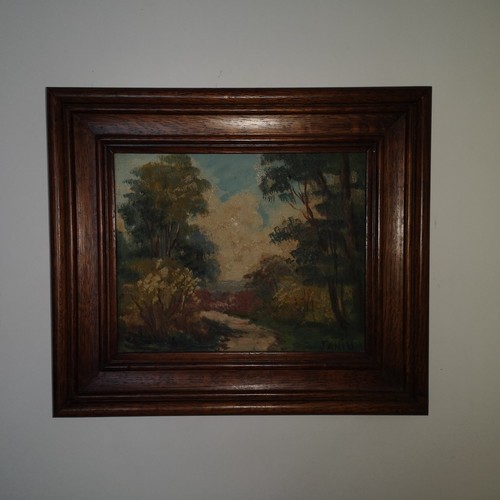 Tableau ancien barbizon - tableau, –