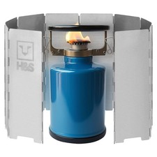 Pare Vent Pliable Rechaud Camping Gaz - Pare Feu avec 10 Plaques Barrieres