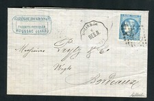 Rare lettre de Moussac ( Gard