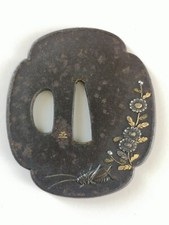 JAPON TSUBA EN FER DE SABRE