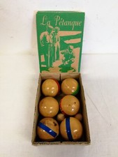Set of 6 Vilac solid wood petanque balls
