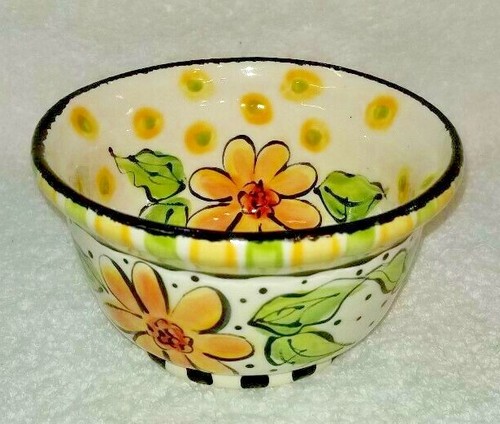 Hand painted ceramic soup - hand,