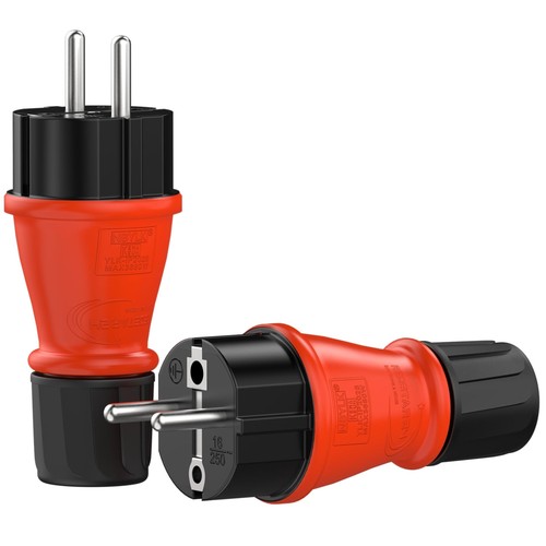 Fiche mâle 220v caoutchouc - mâle,