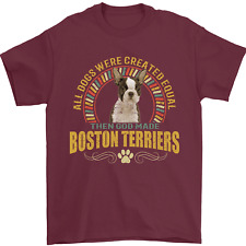 Un Chien Boston Terrier T-Shirt 100% de Coton