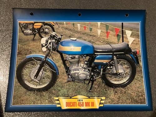Carte fiche moto ducati 450 - carte,