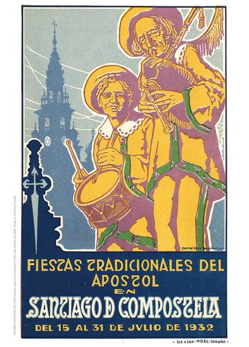 Affiche poster compostela - poster,