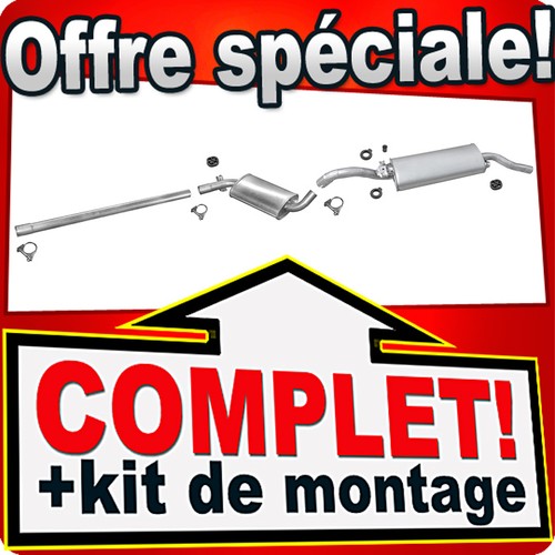 Ligne pot échappement pour - pot,