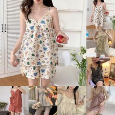 Ensembles de pyjama pour femme avec coussinets de soutien-gorge design floral é