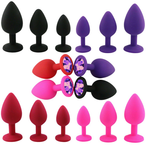 Plug anal silicone diamant - en,