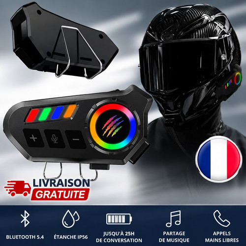 Casque moto bluetooth - casque,