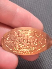 COIN PRESSED PIECE PENNY DISNEY TOONTOWN MICKEY MINNIE ANCIEN RARE COLLECTION