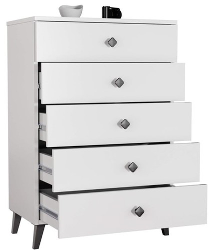 Commode blanche bdw - commode,