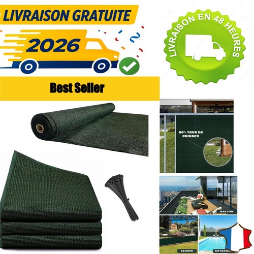 Brise vue jardin vert - x, m