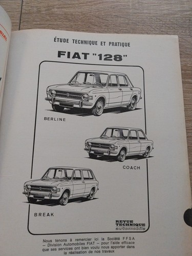 Revue technique fiat 128 1100 - revue,