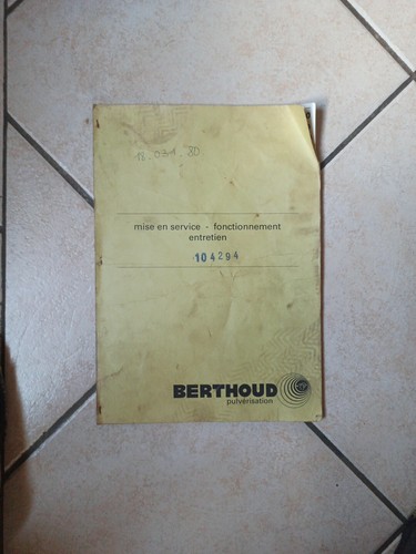 Livret utilisation berthoud - utilisation,
