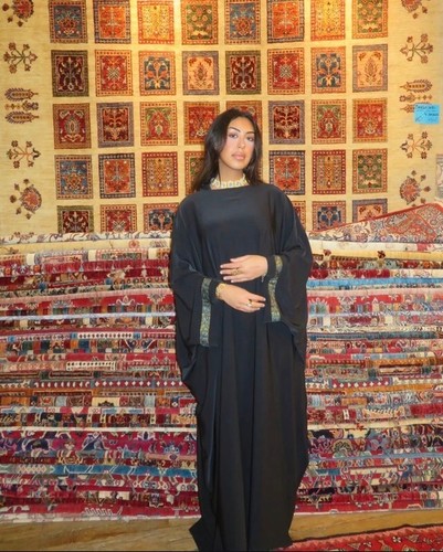 Abaya saoudienne noir avec - saoudienne,