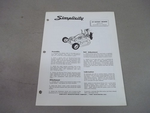Simplicity tractor 24 - ,