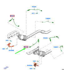 Capteur d'échappement gauche