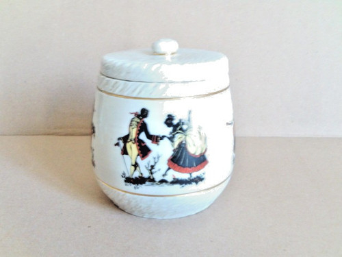 Ancien pot tabac - ancien, faïence