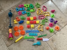 Play-Doh Dough Molds, Accessories Tools, Cookie Cutters (Lot of 53 Pieces)