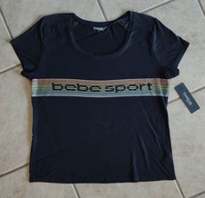 New BEBE Sport Black Stripe