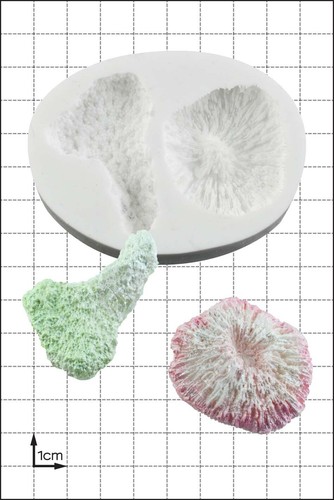 Moule silicone corail pièces - corail,