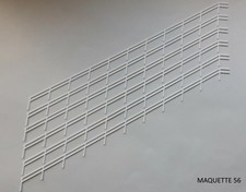 ho lot de 6 rambardes pour escaliers incline 30 °  décor train diorama  maquette