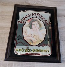 ANCIEN MIROIR SÉRIGRAPHIÉ