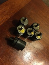SIX GOOD USED OEM HUSQVARNA 181 ANTI VIBE ELEMENTS w SLEEVES-501814701-FREE SHIP