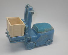 FEN forklift - blue ceramic ashtray Ceramazur Paris Ed. CEP
