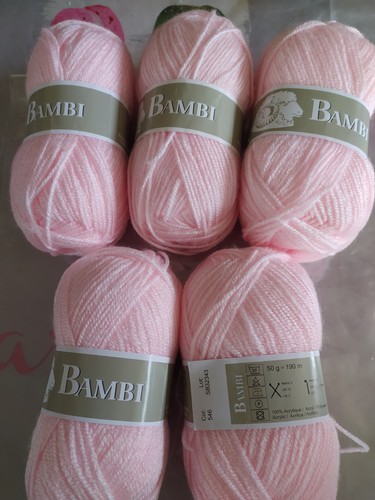 Pelotes laine bamby - 5, rose
