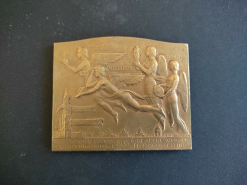 Médaille plaquette expo - plaquette, expo'