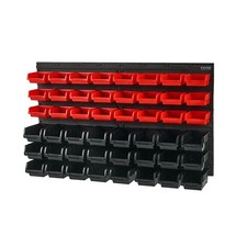 Etagère à outils à 48 compartiments avec panneaux muraux Rangement mural NEUF