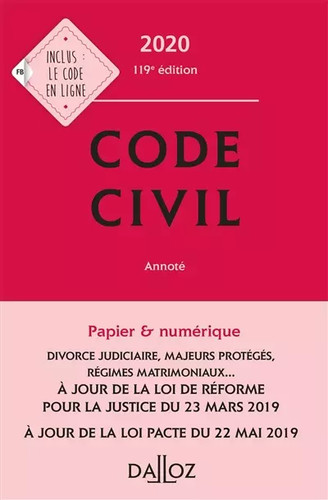 Code civil 2020 - annoté,