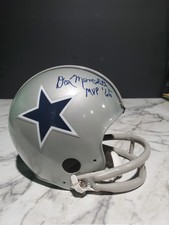 Don Meredith Rare Signed Autographed "MVP '66" Dallas Cowboys 2 Bar Mini Helmet 