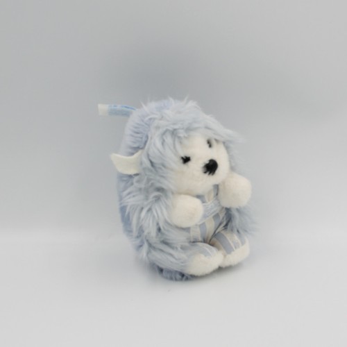 Doudou hérisson bleu - , tartine