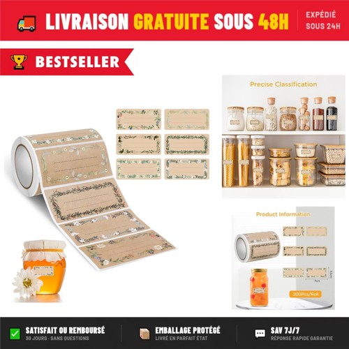 Aiqinu 200 étiquettes - 200,