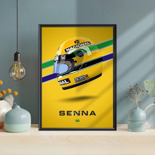 Ayrton senna helmet minimal - ayrton,