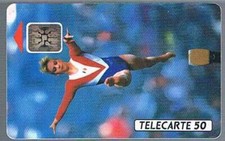 telecard world gymnastics championship paris 1992 (beam) 50
