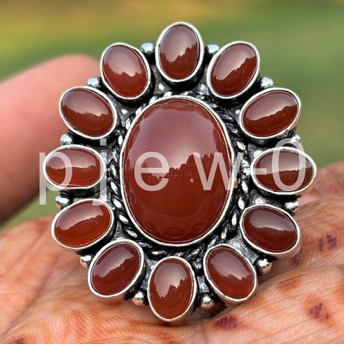 Bague grappe pierres - en,