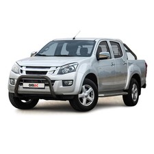 Pare-Buffle Avant Pour Isuzu D-Max 2012-2019 Acier Inoxydable Noir