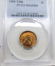 1909 VDB PCGS MS65 RED Lincoln Cent