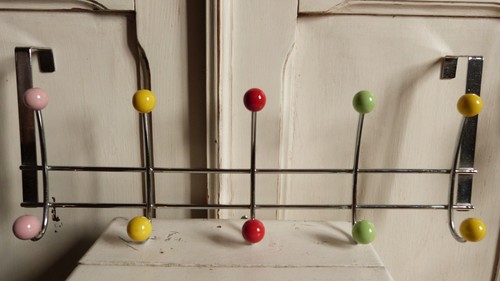 Porte manteaux chromé vintage - porte-manteaux,
