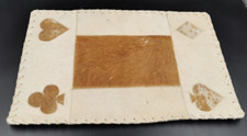 ANCIEN TAPIS DE JEU DE CARTES