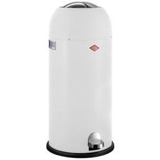 Wesco Poubelle Kickmaster Maxi 40 L Blanc Mat