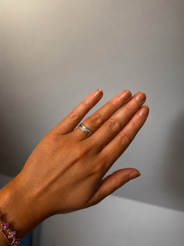 Bague carats argent or - 9,
